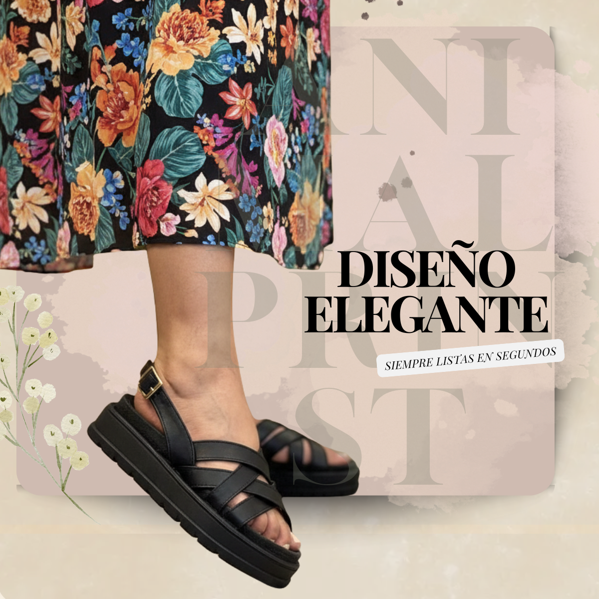 WildStep™ – Sandalias plataforma con estampado animal print