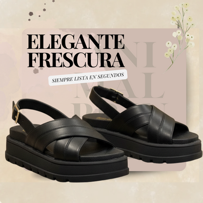 WildStep™ – Sandalias plataforma con estampado animal print